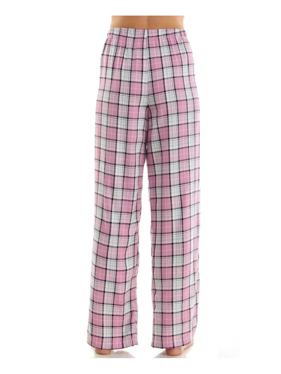 Пижамные брюки из фланели с принтом Roudelain, Obie Plaid/ Mauve Orchid — изображение 14 из 15