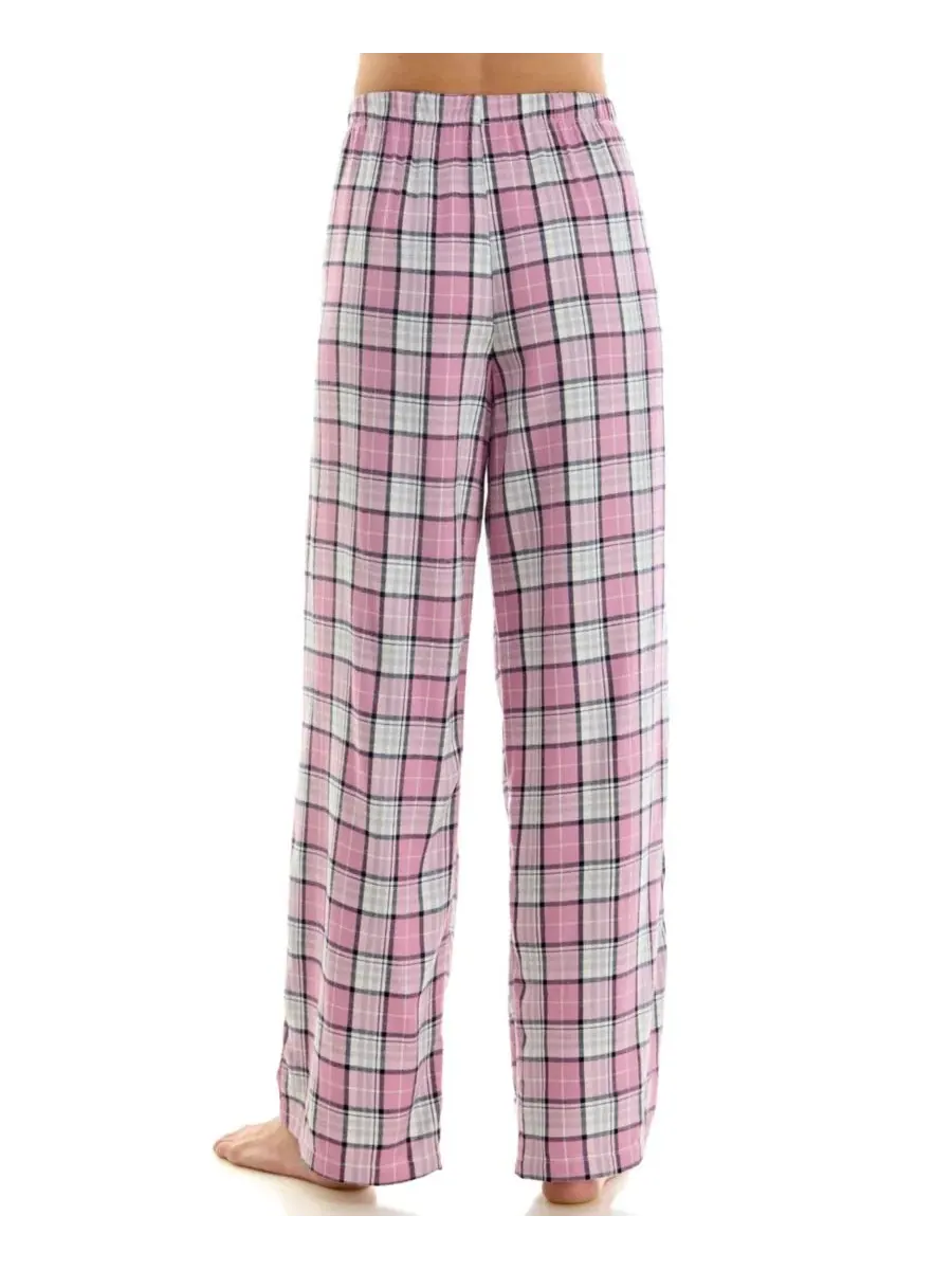 Пижамные брюки из фланели с принтом Roudelain, Obie Plaid/ Mauve Orchid — изображение 15 из 15