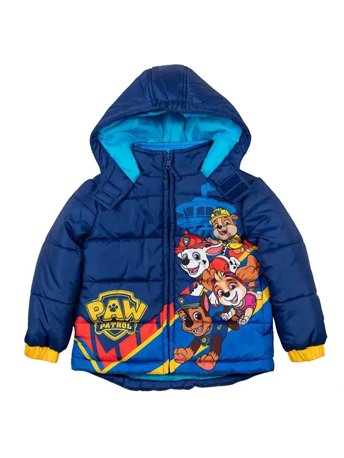 Зимняя куртка-пуховик для мальчиков с молнией Paw Patrol — изображение 3 из 7, синий