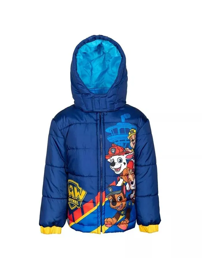 Пуховик на молнии для мальчиков Rubble Marshall Chase Paw Patrol — изображение 1 из 8, темно-синий