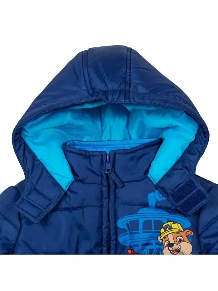Пуховик на молнии для мальчиков Rubble Marshall Chase Paw Patrol — изображение 4 из 8, темно-синий