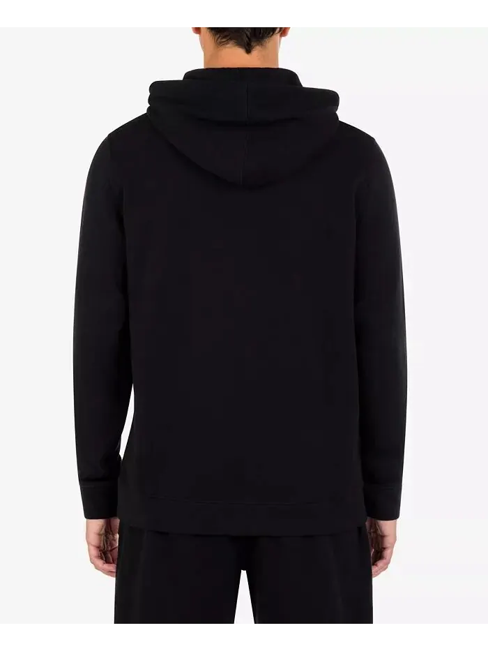 Мужская толстовка с капюшоном и логотипом Icon Chest на молнии Hurley — изображение 2 из 4, черный