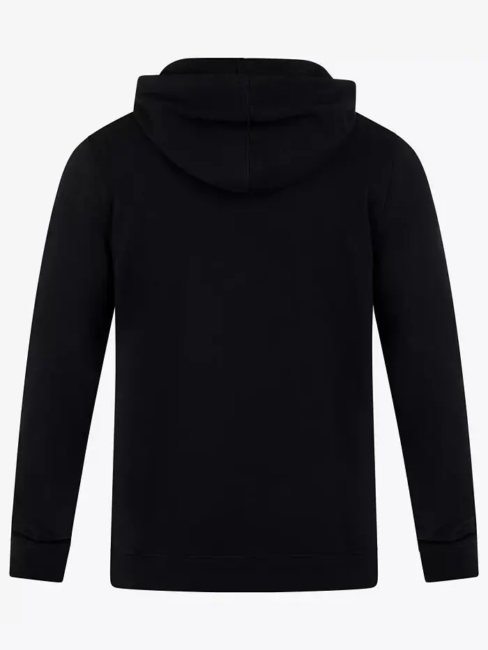 Мужская толстовка с капюшоном и логотипом Icon Chest на молнии Hurley — изображение 4 из 4, черный