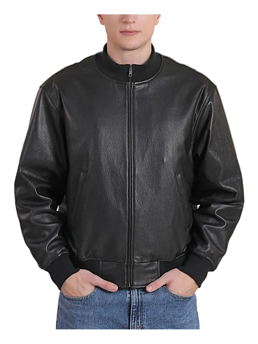 Мужская кожаная куртка-танкер времен Второй мировой войны Landing Leathers — черный
