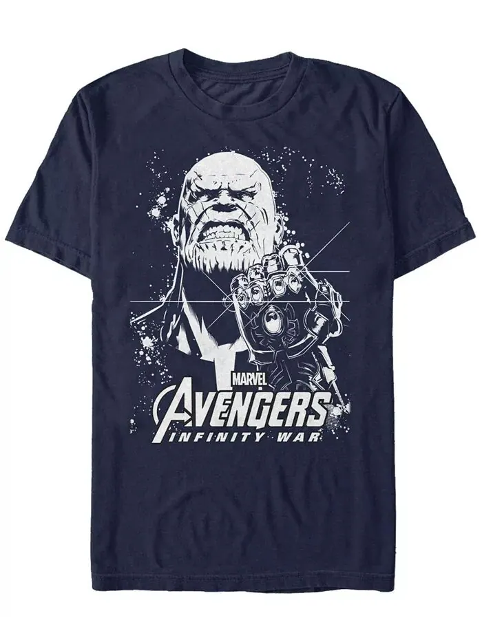 Футболка с коротким рукавом для мужчин Marvel Avengers Infinity War Thanos Ultimate Force Fifth Sun — изображение 1 из 1