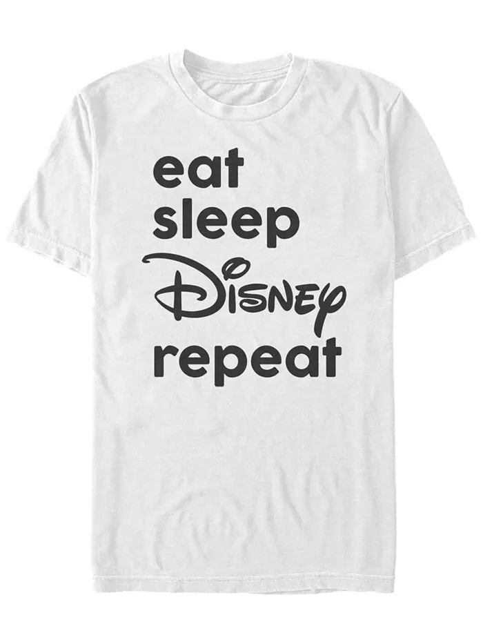 Мужская футболка с короткими рукавами Hocus Pocus Eat Sleep Disney Fifth Sun — изображение 1 из 1, белый