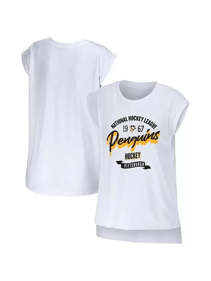 Женская белая майка Pittsburgh Penguins Domestic Wear By Erin Andrews — изображение 1 из 3, белый
