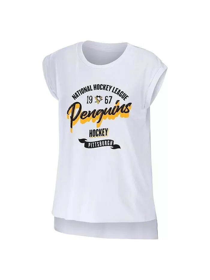 Женская белая майка Pittsburgh Penguins Domestic Wear By Erin Andrews — изображение 3 из 3, белый