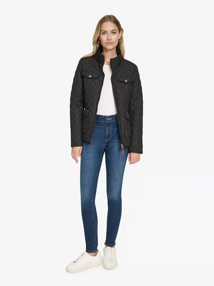 Куртка Nautica Jeans Solid Quilted — изображение 5 из 6, черный