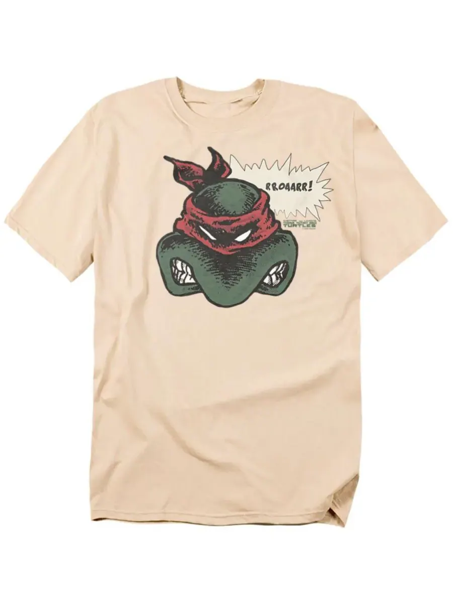 Мужская футболка Roaarr Teenage Mutant Ninja Turtles — изображение 1 из 3, бежевый