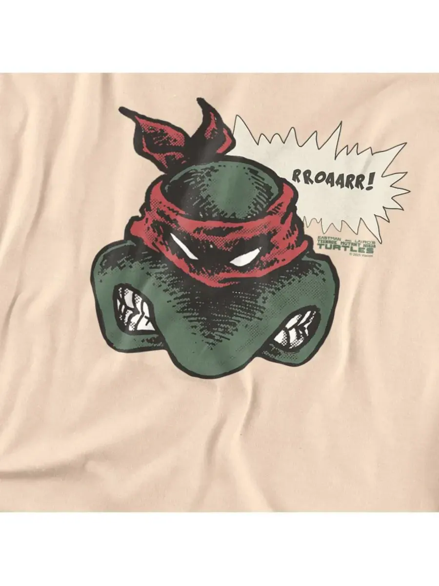 Мужская футболка Roaarr Teenage Mutant Ninja Turtles — изображение 2 из 3, бежевый