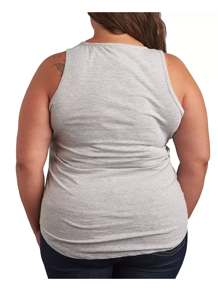 Майка с принтом Sun Moon Plus Size Hybrid Apparel — изображение 3 из 3, серый