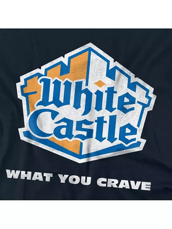 Мужская футболка с потертым логотипом White Castle — изображение 3 из 3, синий