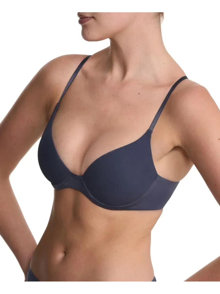 Женский бюстгальтер Soft Focus Comfort Convertible Demi T-Shirt Bra 711353 Natori — изображение 2 из 5, винтажный темно-синий