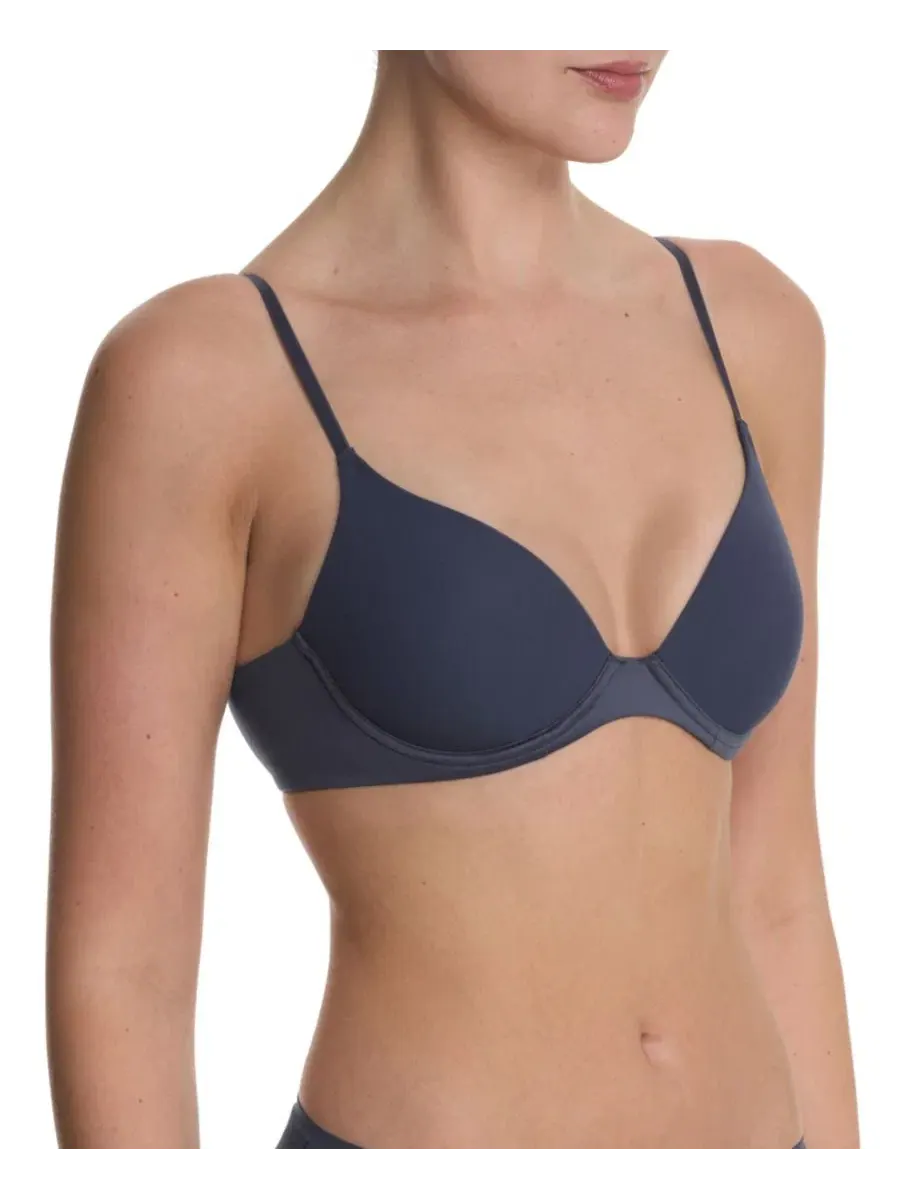 Женский бюстгальтер Soft Focus Comfort Convertible Demi T-Shirt Bra 711353 Natori — изображение 3 из 5, винтажный темно-синий