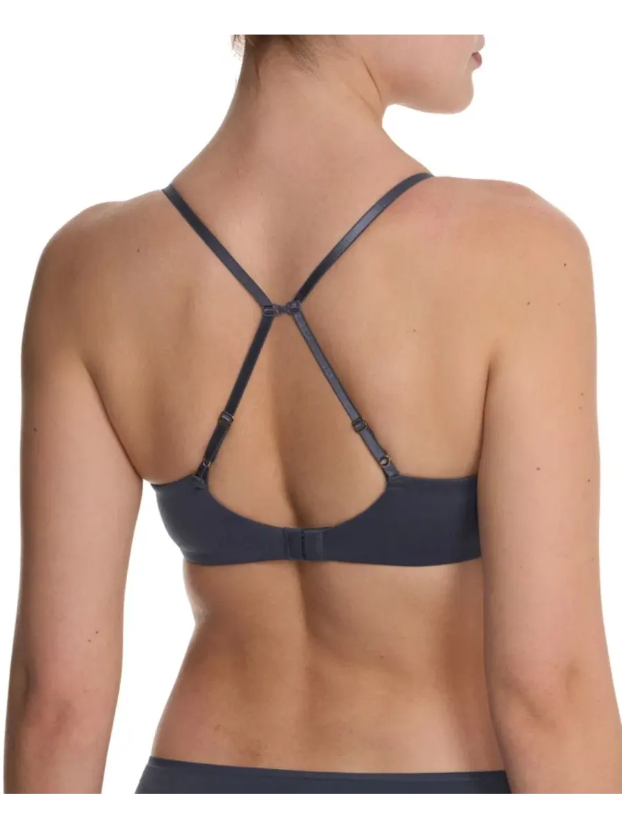 Женский бюстгальтер Soft Focus Comfort Convertible Demi T-Shirt Bra 711353 Natori — изображение 4 из 5, винтажный темно-синий