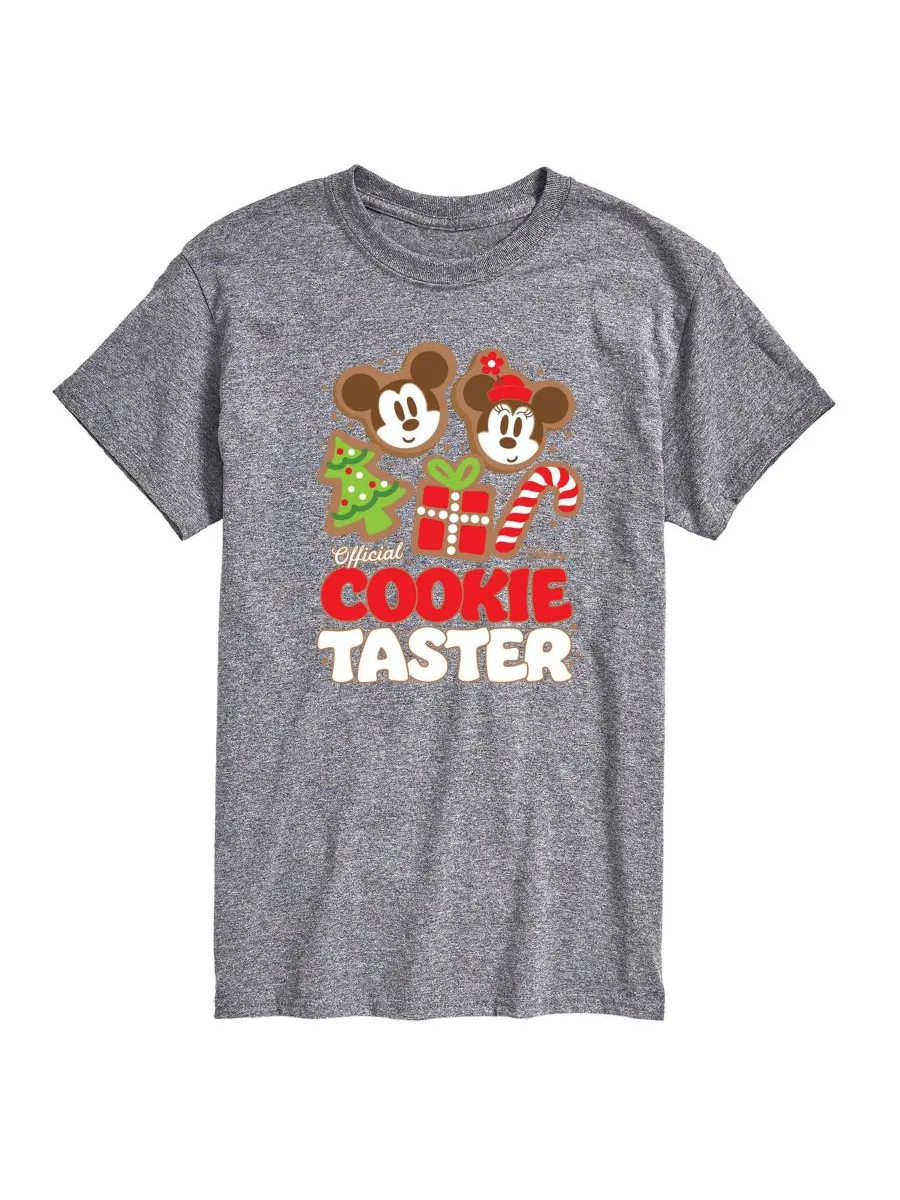 Мужская футболка с коротким рукавом и графическим принтом Disney Cookie Taster AIRWAVES — изображение 1 из 3, серый