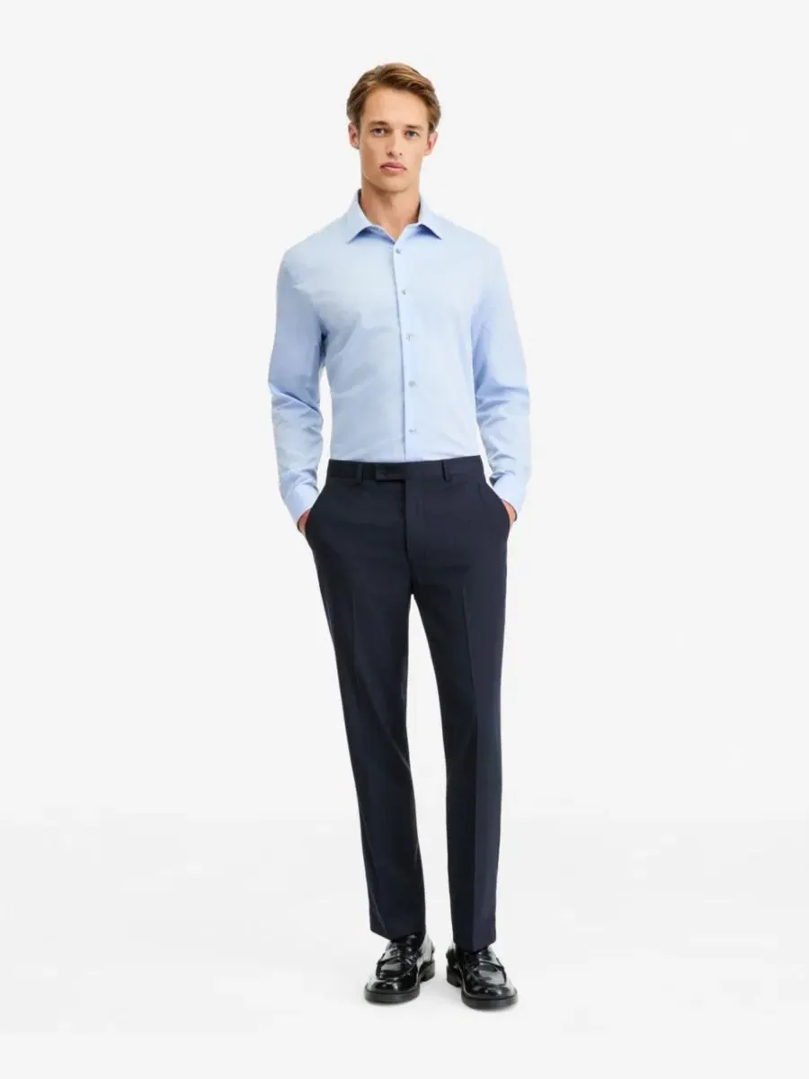 Брюки классические мужские с принтом в клетку Calvin Klein — 1