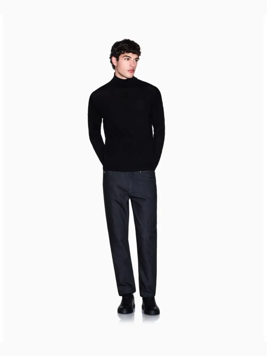 A|X Armani Exchange Мужские джинсы J14 Slim Gold Splatter — изображение 7 из 10, синий джинсовый синий