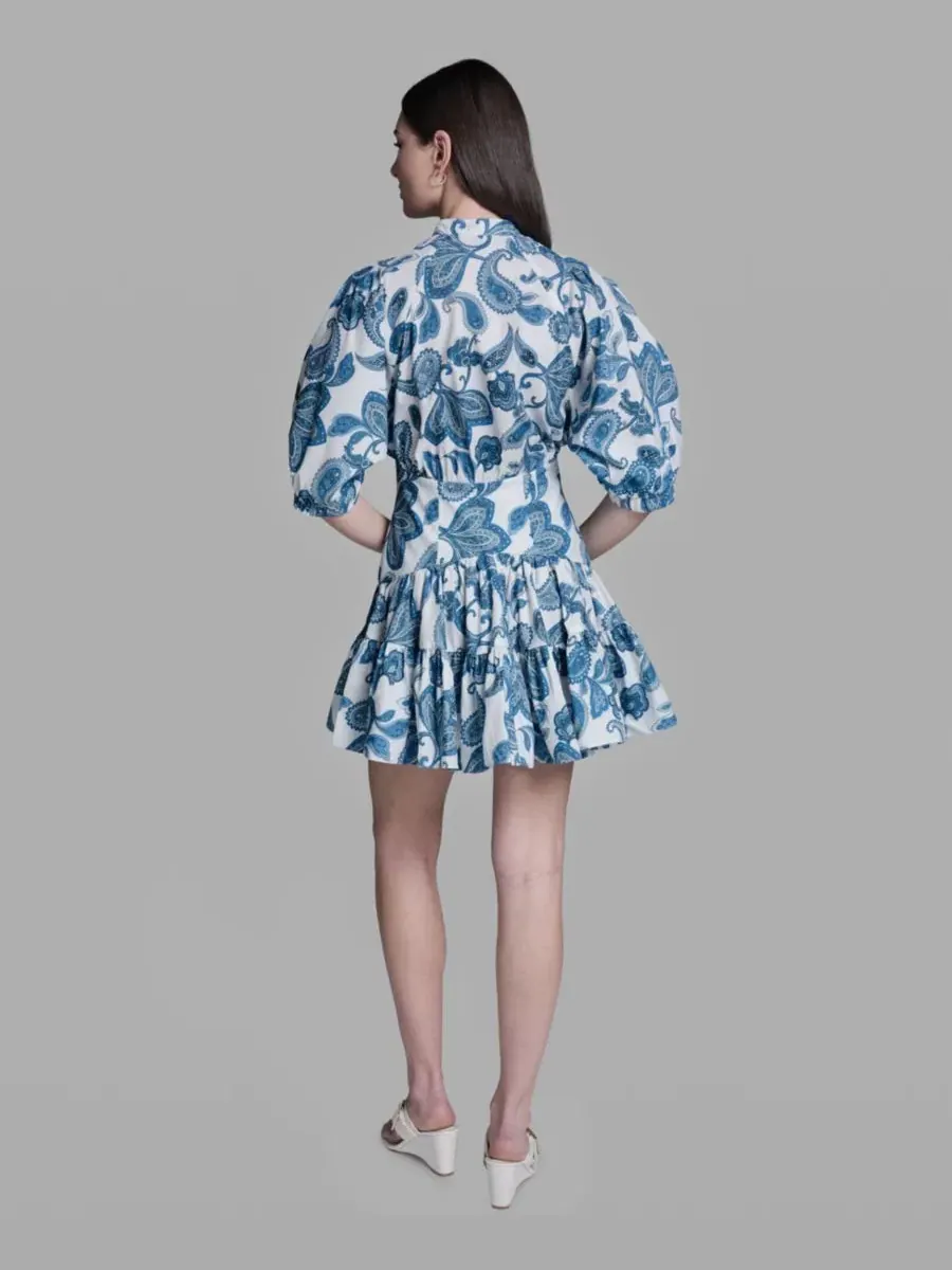 Женское платье с пышными рукавами и принтом «пейсли» BCBG — изображение 5 из 5, мульти