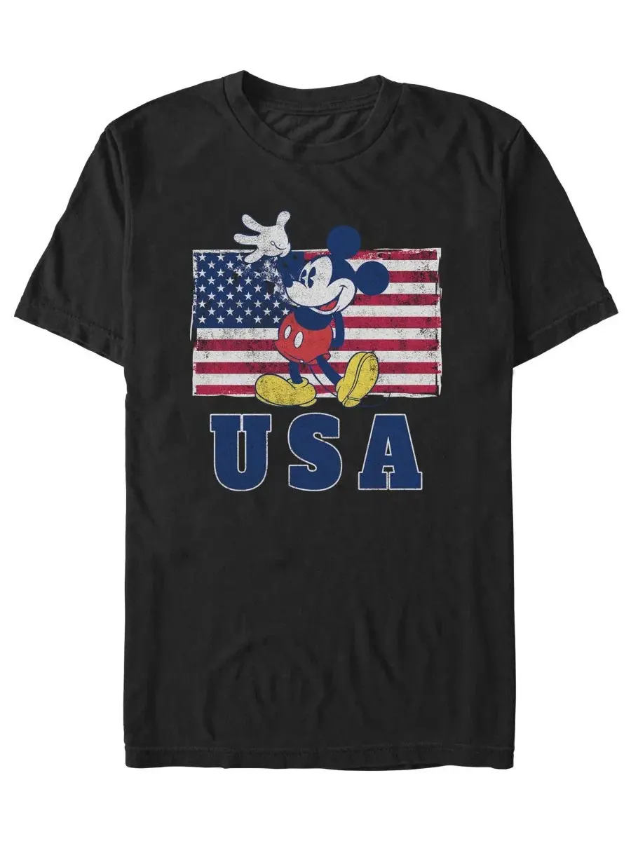 Футболка с принтом America Mickey Fifth Sun — изображение 1 из 3, черный
