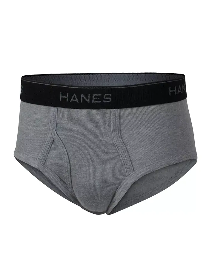 Трусы хлопковые для мальчиков Big Boys Ultimate, 5 штук в упаковке Hanes — изображение 4 из 4, черный серый
