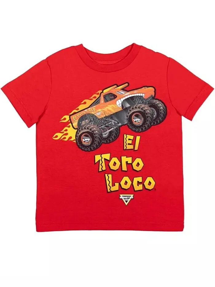 Набор из 4 футболок с рисунком El Toro Loco Zombie Maximum Destruction для мальчиков для малышей — изображение 2 из 5