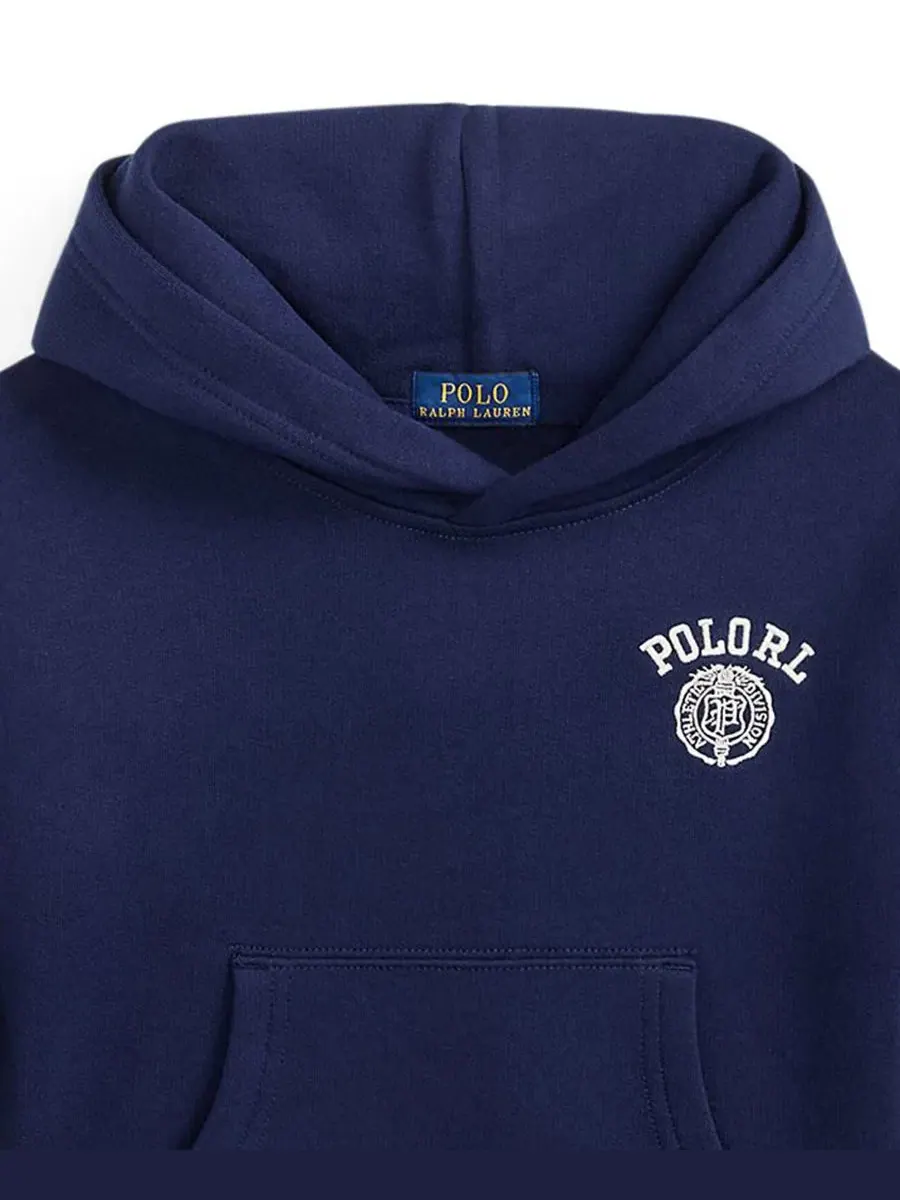Худи оверсайз с вышивкой Polo RL, модель Big Fit Logo Polo Ralph Lauren, Rich Ruby — изображение 5 из 5