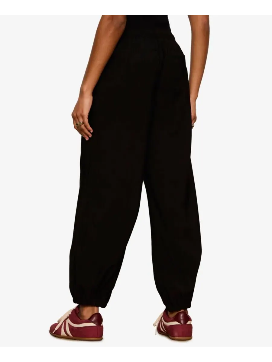 Брюки-бананы с широкой штаниной Petite Micro Wide-Leg Balloon Pants Sanctuary — изображение 6 из 6, черный