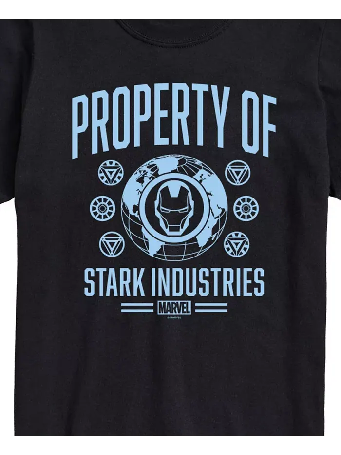 Мужская футболка с коротким рукавом Iron Man Stark Industries AIRWAVES — изображение 3 из 3, черный