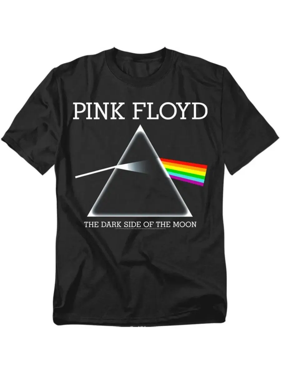 Мужская футболка с принтом Dark Og Pink Floyd — черный