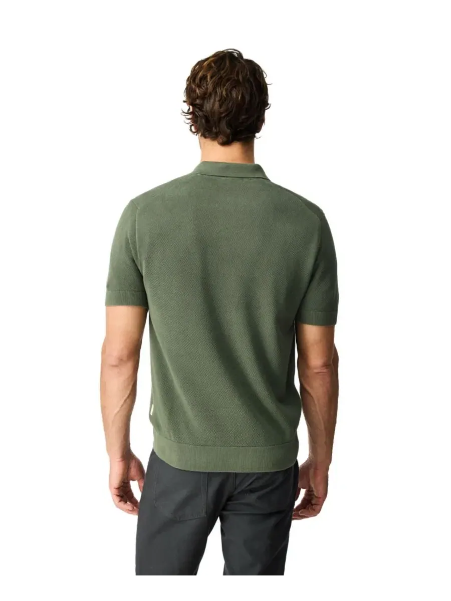 Мужское поло из хлопка Avalon Cotton Knitted Polo Rodd & Gunn — изображение 4 из 6, лесной