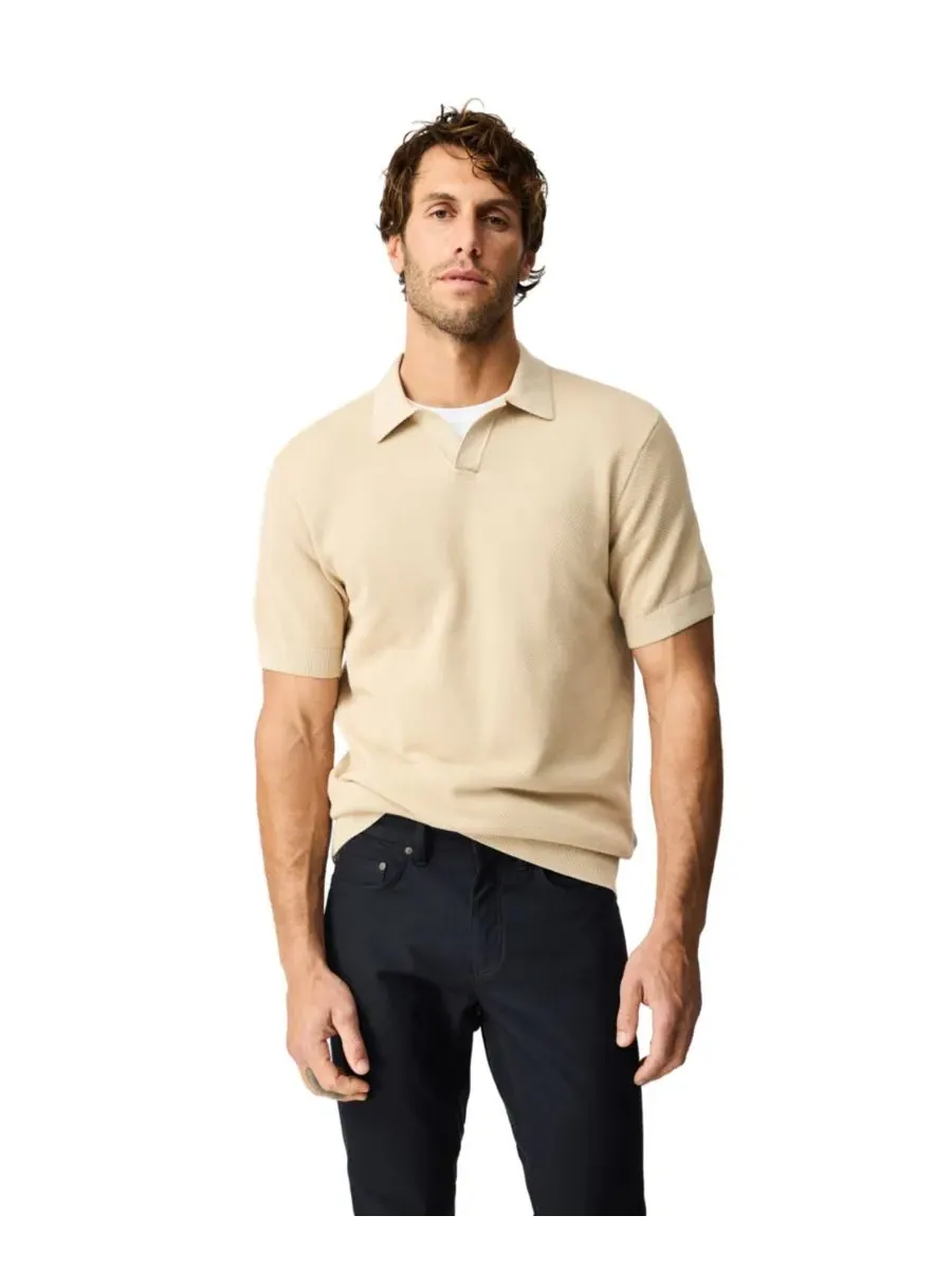 Мужское поло из хлопкового трикотажа Avalon Cotton Knitted Polo Rodd & Gunn — изображение 1 из 6, серый
