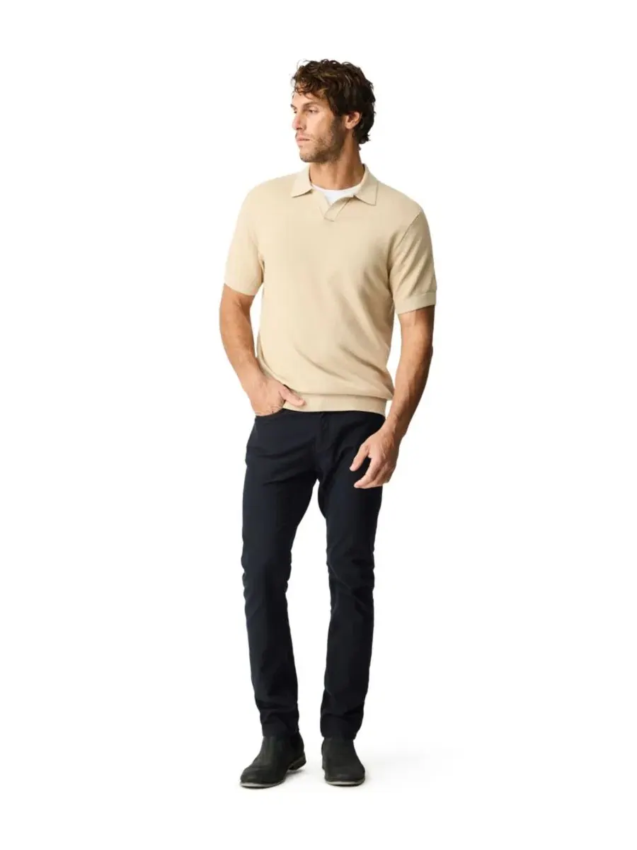 Мужское поло из хлопкового трикотажа Avalon Cotton Knitted Polo Rodd & Gunn — изображение 2 из 6, серый