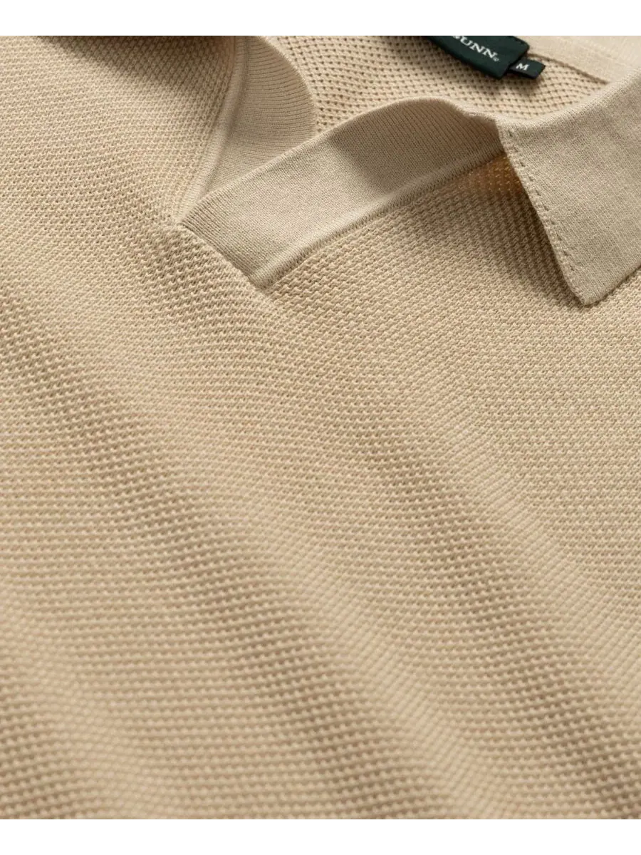 Мужское поло из хлопкового трикотажа Avalon Cotton Knitted Polo Rodd & Gunn — изображение 5 из 6, серый