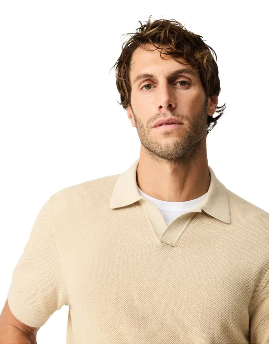 Мужское поло из хлопкового трикотажа Avalon Cotton Knitted Polo Rodd & Gunn — изображение 6 из 6, серый