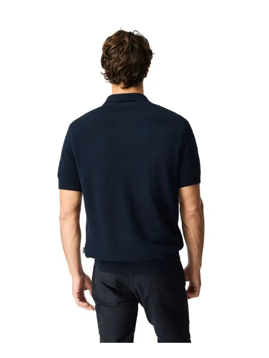 Мужское поло из хлопка Avalon Cotton Knitted Polo Rodd & Gunn — изображение 3 из 6, затмение
