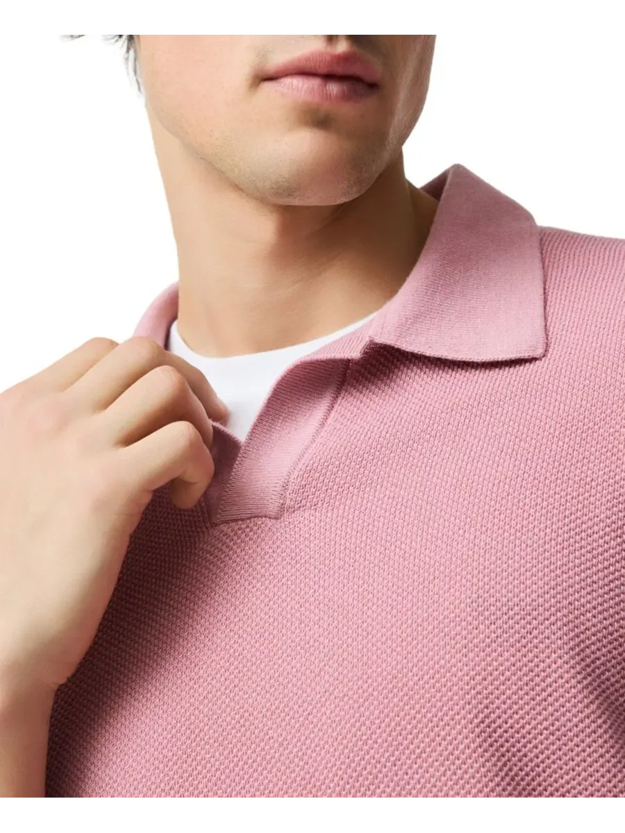 Легкий вязаный поло из хлопка Avalon Cotton Knitted Polo Rodd & Gunn — изображение 3 из 4, розовый