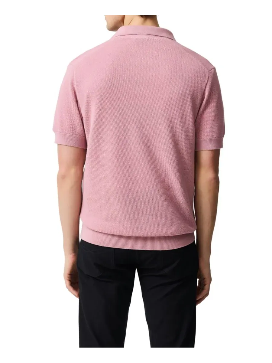 Легкий вязаный поло из хлопка Avalon Cotton Knitted Polo Rodd & Gunn — изображение 4 из 4, розовый