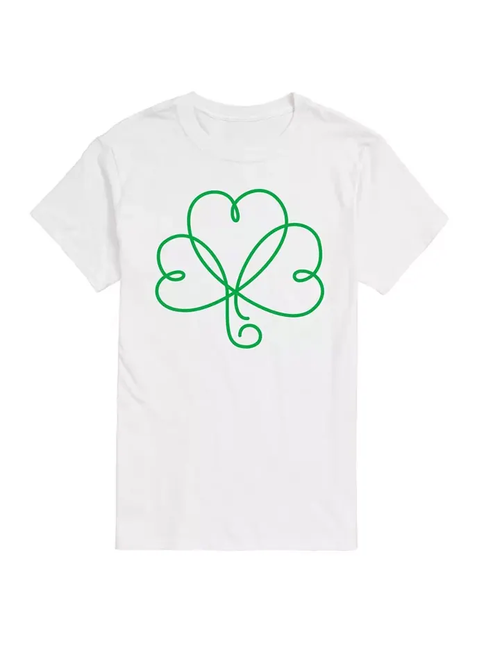 Мужская футболка с коротким рукавом St Patrick's Day Clover AIRWAVES — изображение 1 из 3, белый