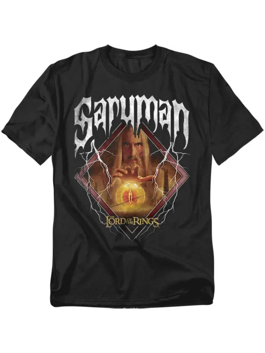 Футболка с принтом The Saruman Band Lord Of The Rings — изображение 1 из 3, черный