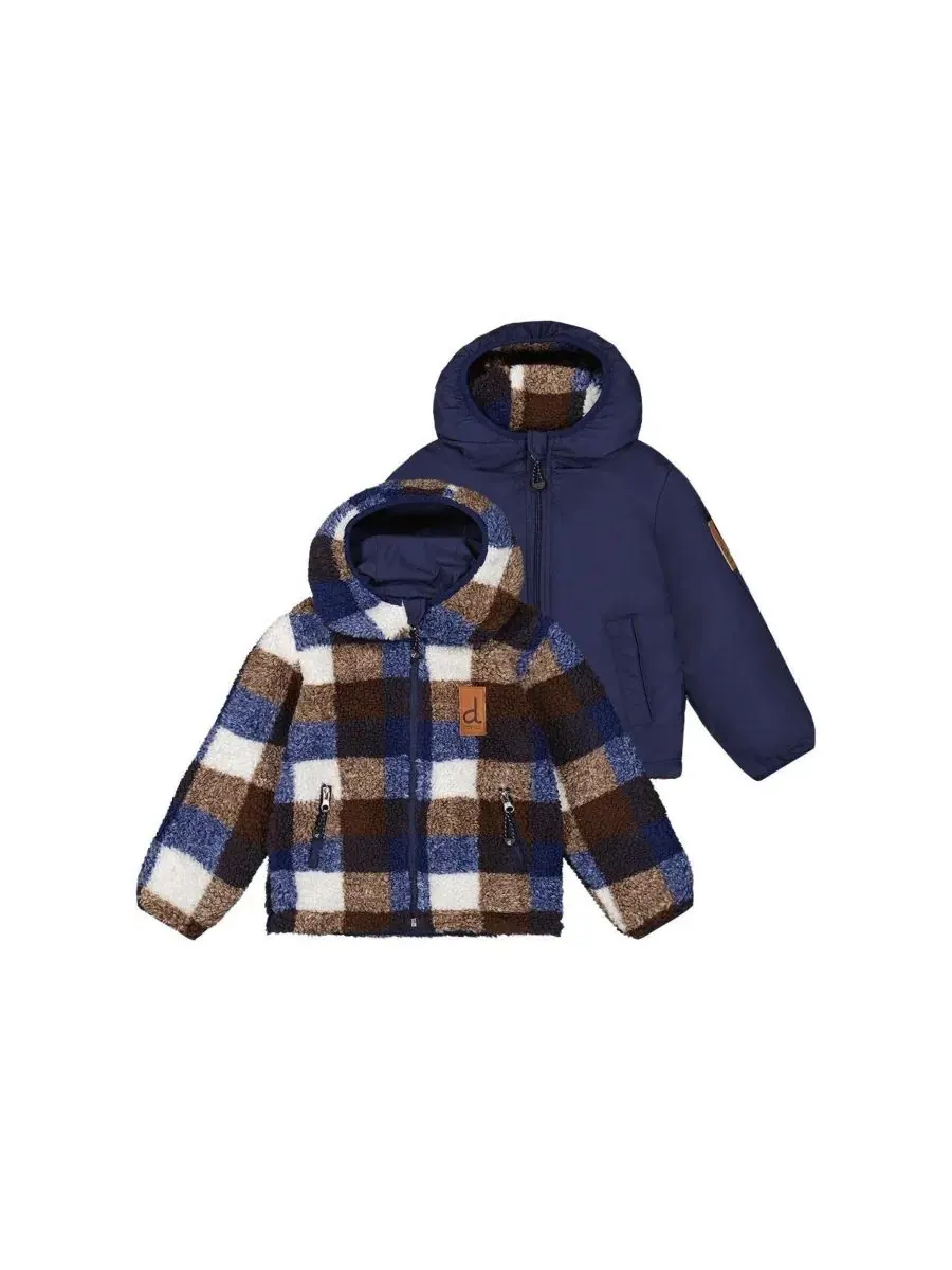 Детская куртка-перевертыш с капюшоном, модель Transition and Mid-Season Outerwear Deux par Deux