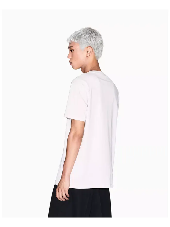 Мужская футболка с фактурной сеткой A|X Armani Exchange — изображение 4 из 5, белый