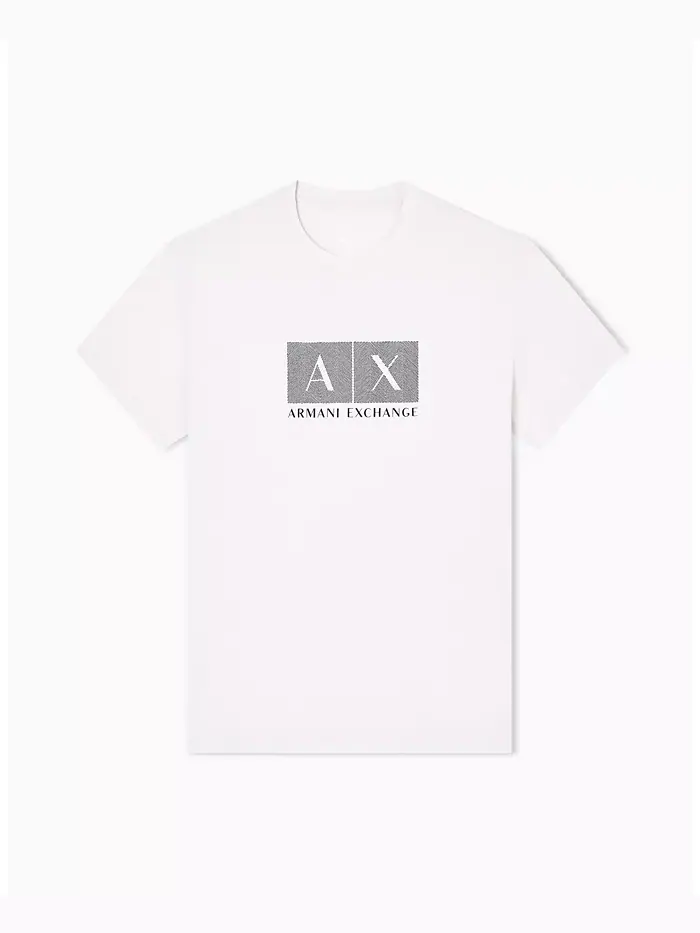 Мужская футболка с фактурной сеткой A|X Armani Exchange — изображение 5 из 5, белый