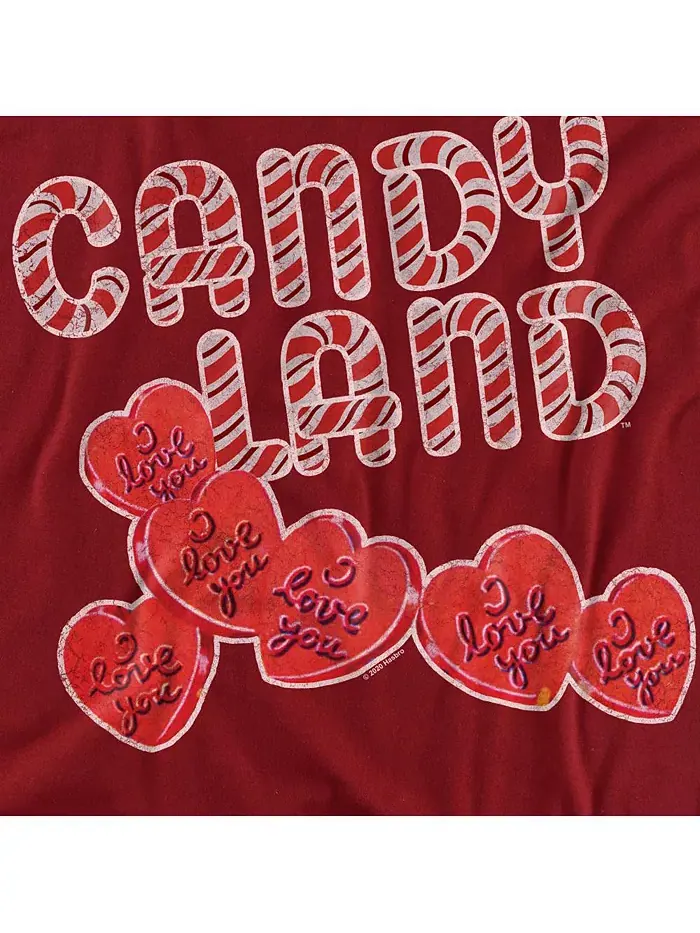 Мужская футболка Candy Land с сердечками и надписью I Love You Hasbro+ — изображение 2 из 3, красный