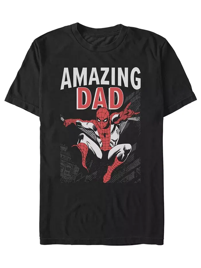 Мужская футболка с коротким рукавом Amazing Dad Fifth Sun — изображение 1 из 2, черный