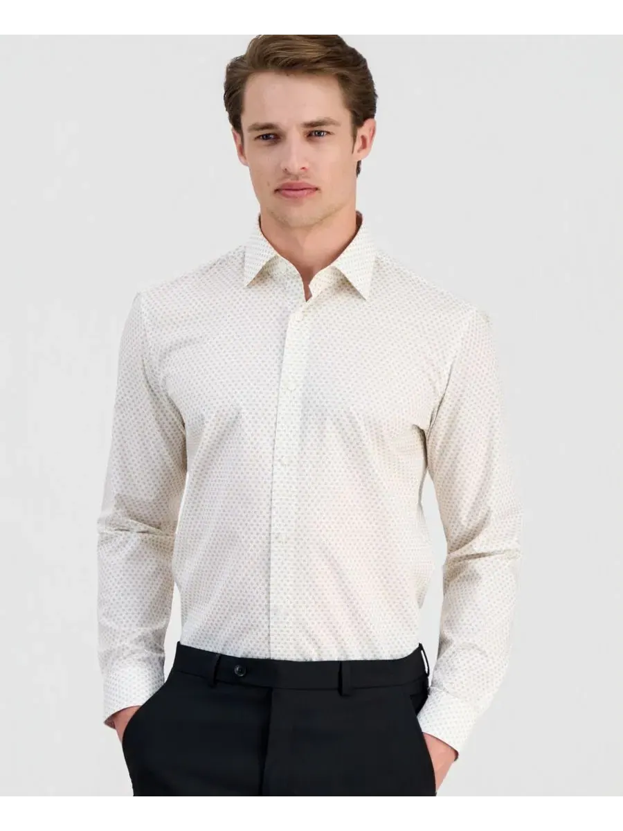 Рубашка классическая с воротником кент, современный крой Hugo Boss
