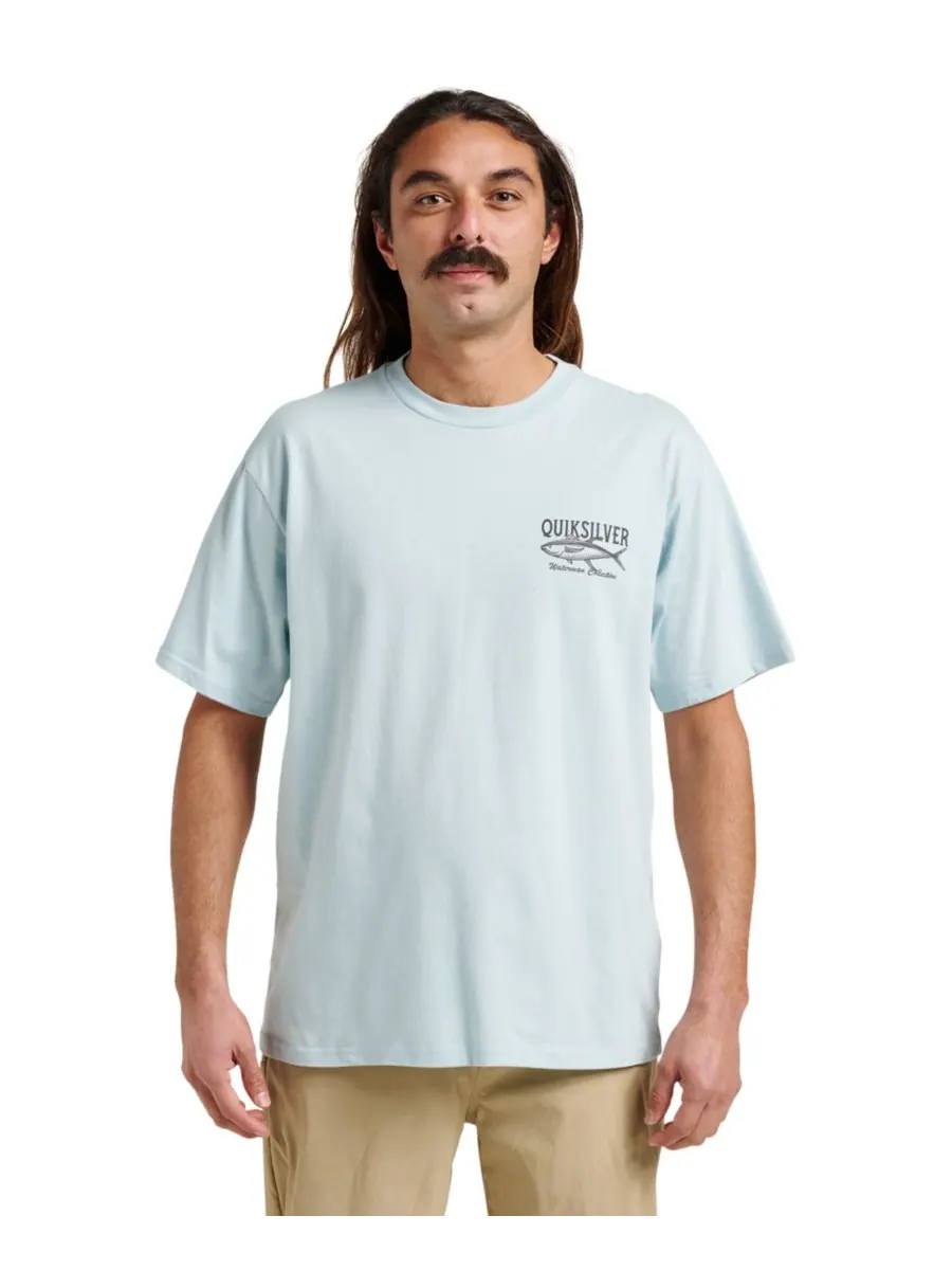 Мужская футболка Quiksilver Comfort Fit Quiksilver Waterman — изображение 2 из 4, синий