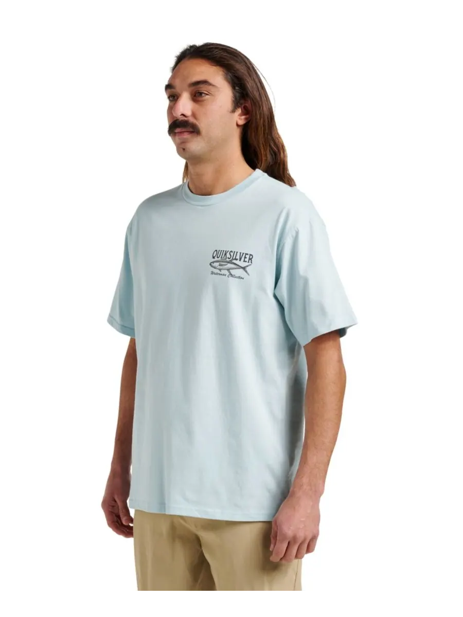 Мужская футболка Quiksilver Comfort Fit Quiksilver Waterman — изображение 3 из 4, синий
