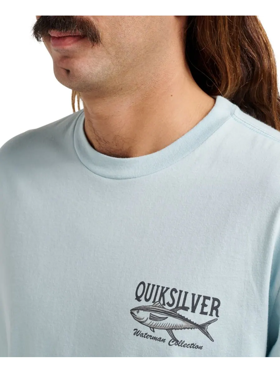 Мужская футболка Quiksilver Comfort Fit Quiksilver Waterman — изображение 4 из 4, синий
